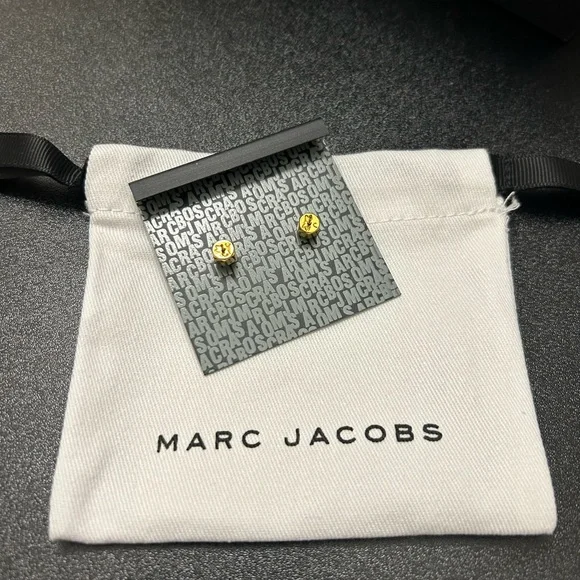 Marc by Marc Jacobs Enamel Round Mini Studs Earrings - Picture 2 of 2